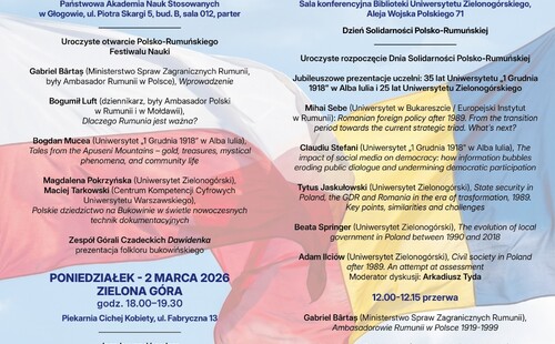 Polsko-Rumuński Festiwal Nauki 2026 (Głogów – Zielona Góra – Alba Iulia)