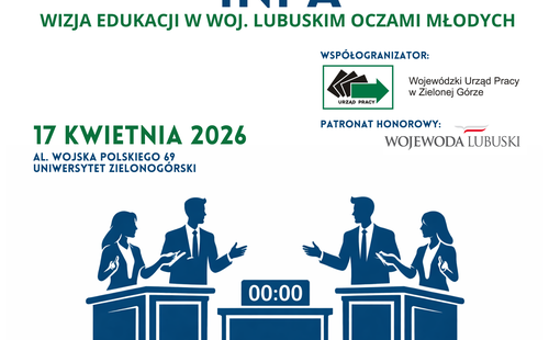 Już 17 kwietnia odbędzie się Turniej Debat Oksfordzkich pt. "Wizja edukacji w woj. lubuskim oczami młodych"